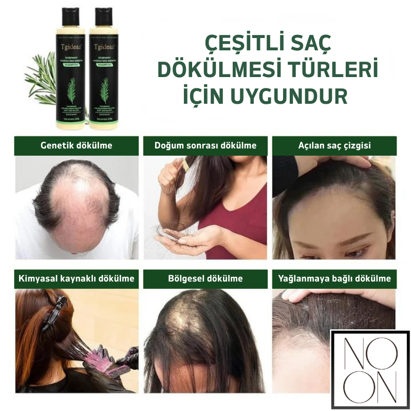 NOON®  – Rosemary Organik Biberiye & Saç Güçlendirici Şampuan