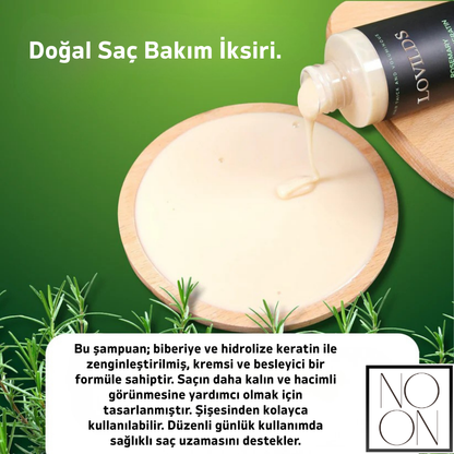 NOON®  – Rosemary Organik Biberiye & Saç Güçlendirici Şampuan