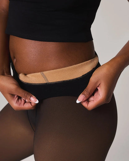 NOON®  - İç Peluş Ten Görünümlü Termal Kilotlu Çorap