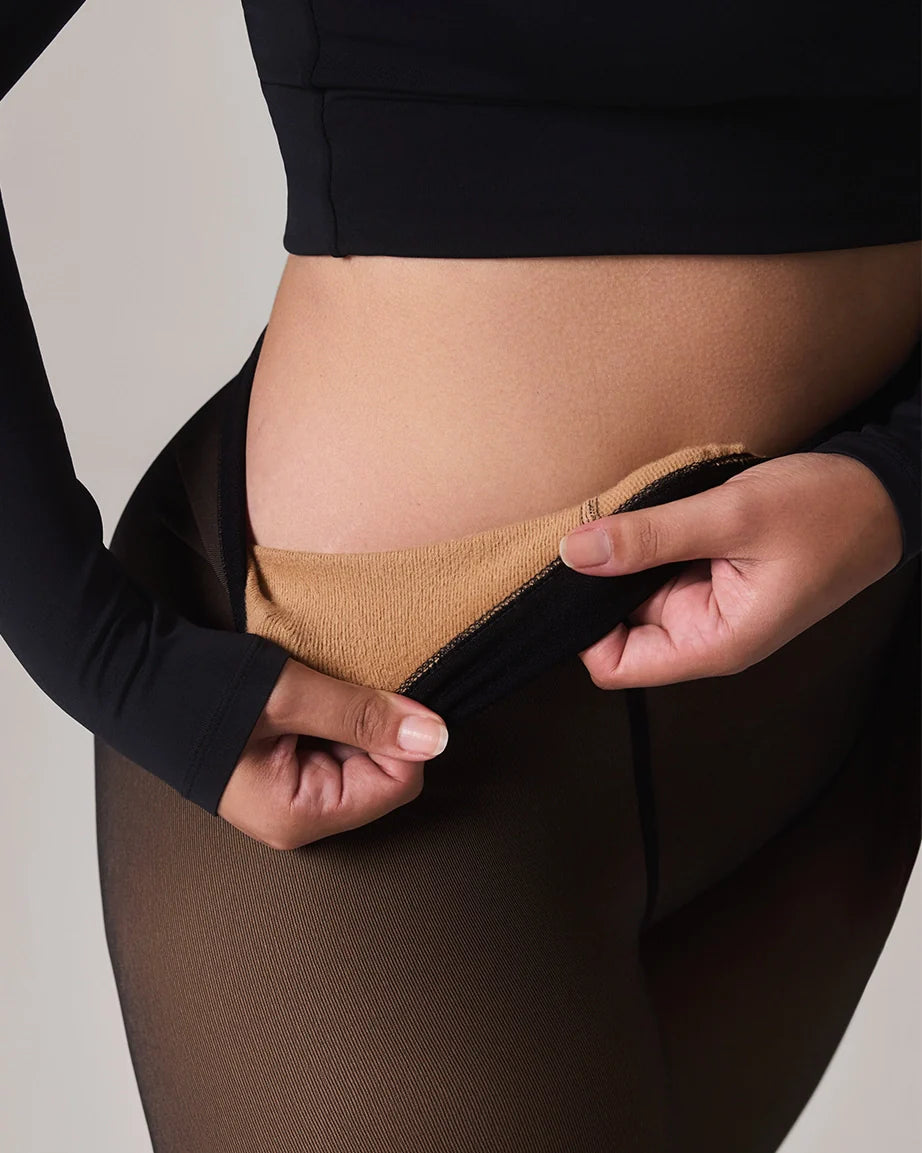 NOON®  - İç Peluş Ten Görünümlü Termal Kilotlu Çorap